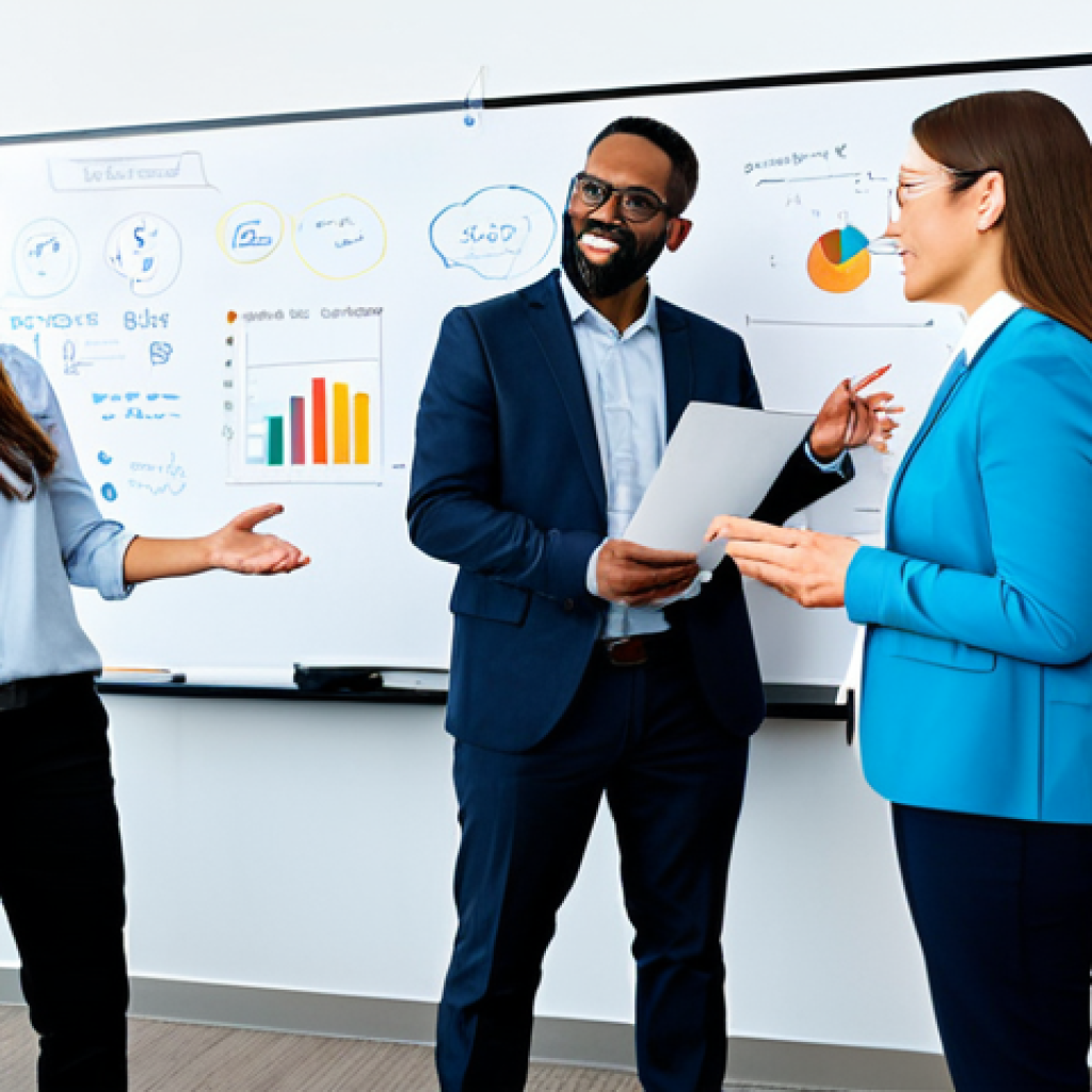 고정관념 없는 표현을 위한 워크숍 기획하기 - Innovation Workshop - Collaboration**
"A diverse group of professionals brainstorming in a brightly...