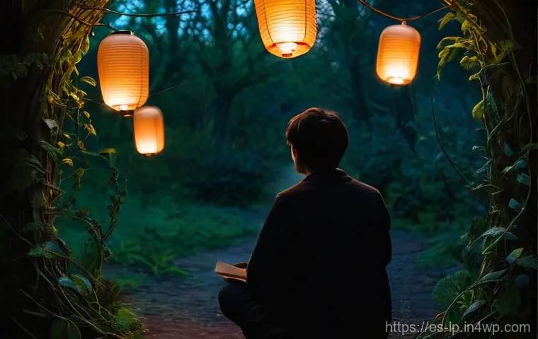 고정관념을 극복하기 위한 자기 반성 - **Prompt:** A person, seen from the back, stands at the edge of a vibrant, sunlit field, facing a cl...