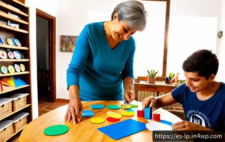 Home 17 고정관념 없는 아이디어 발전소 - Photorealistic creative workshop in a sunlit Spanish community studio, diverse adult team including ...